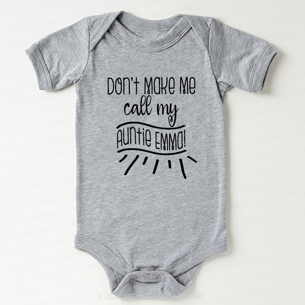 Don't Make Me Call My Auntie Bodysuit For Baby 