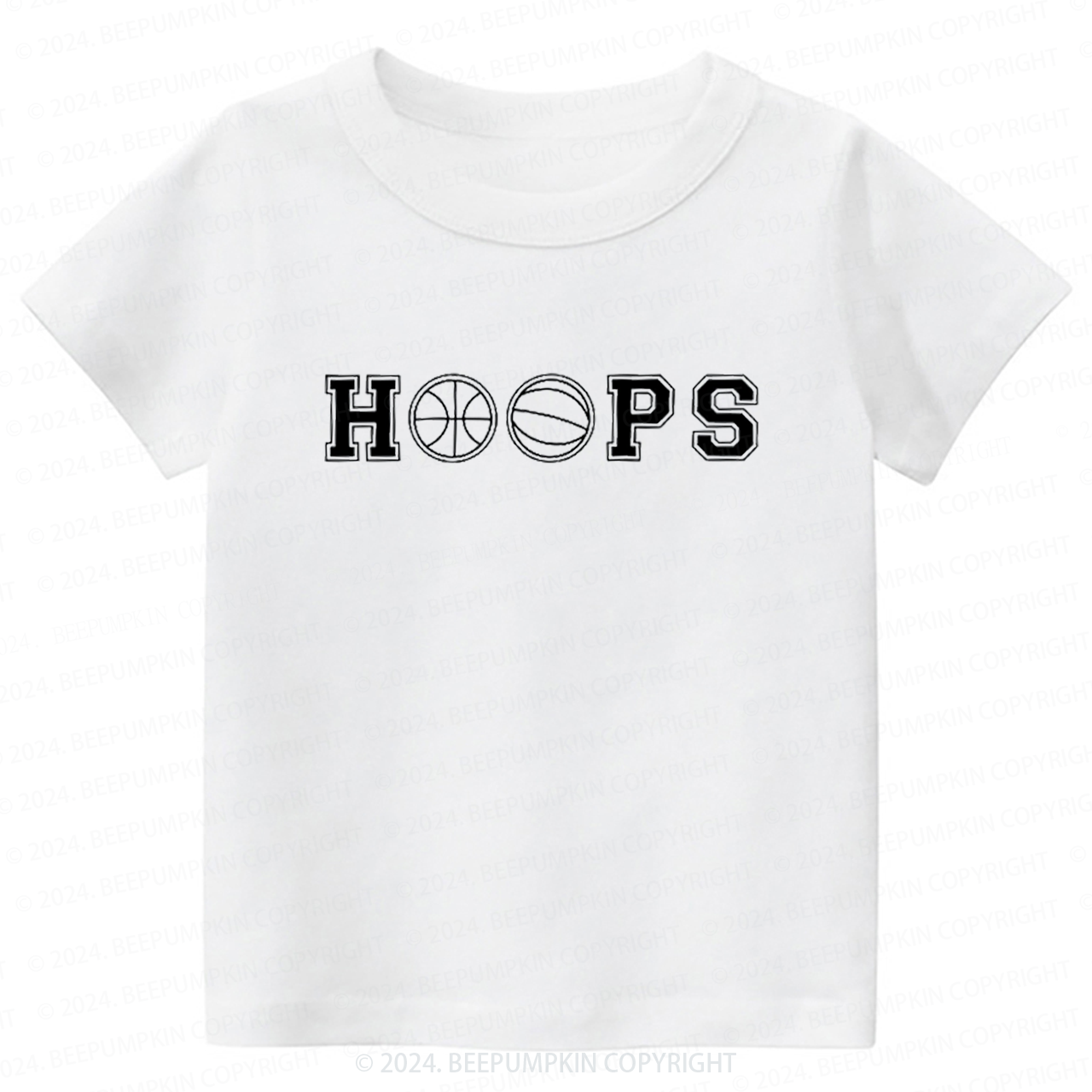 Hoops Basketball Toddler&Kids Tees 