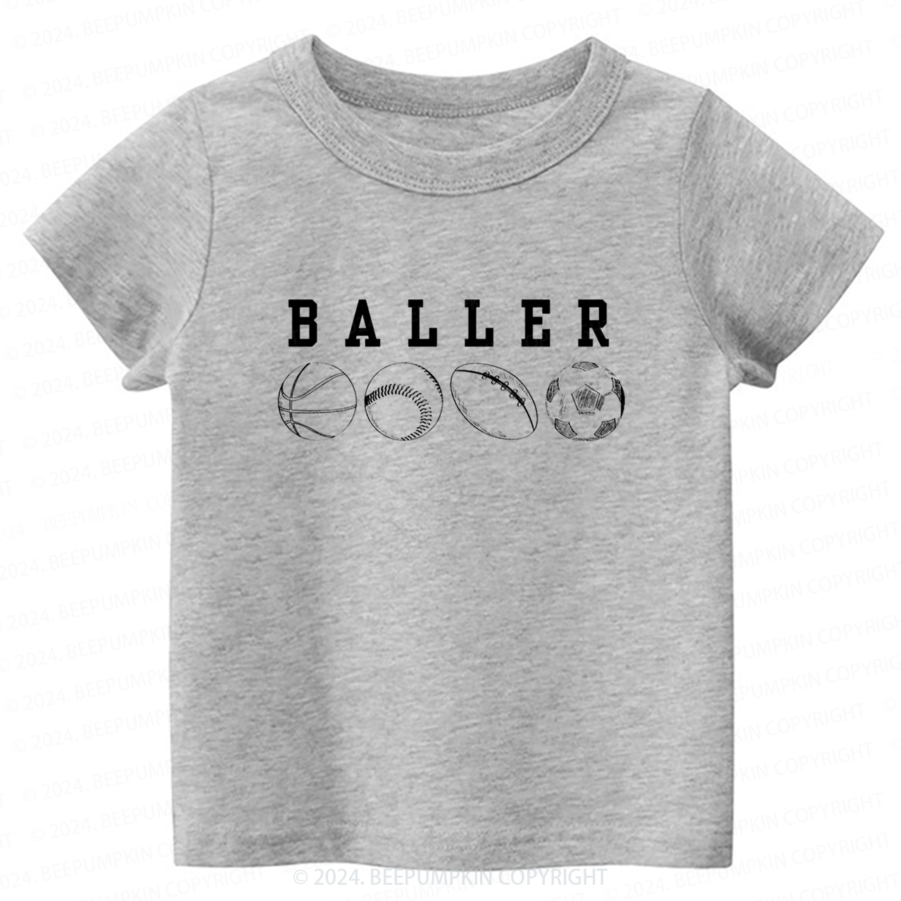 Basketball Soccer Toddler&Kids Tees 
