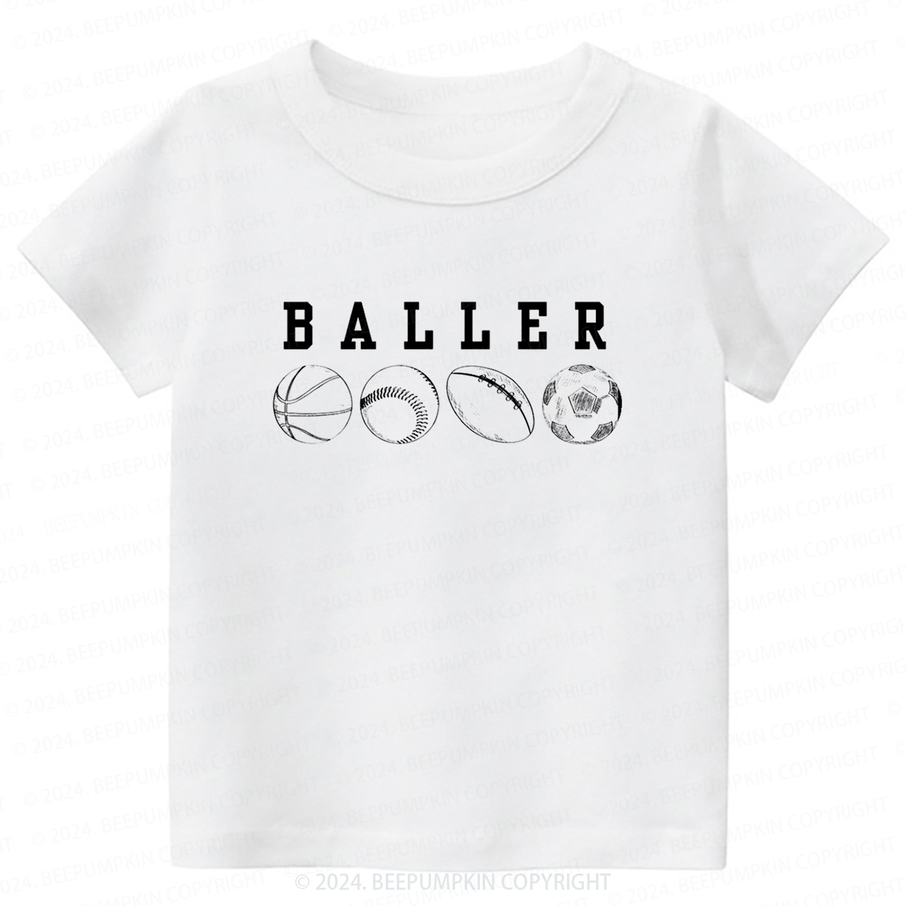 Basketball Soccer Toddler&Kids Tees 