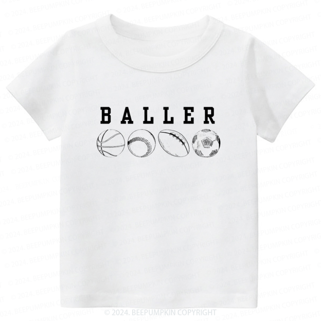 Basketball Soccer Toddler&Kids Tees 