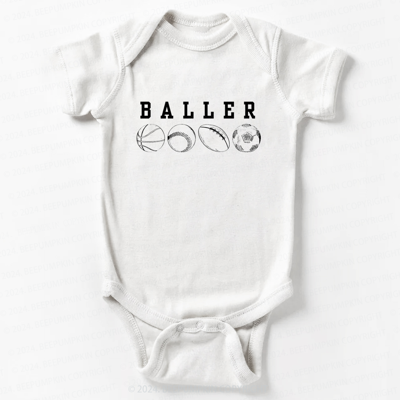 Basketball Soccer Bodysuit For Baby 