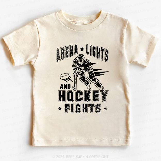 Arena Lights And Hockey Fights Toddler&Kids Tees 