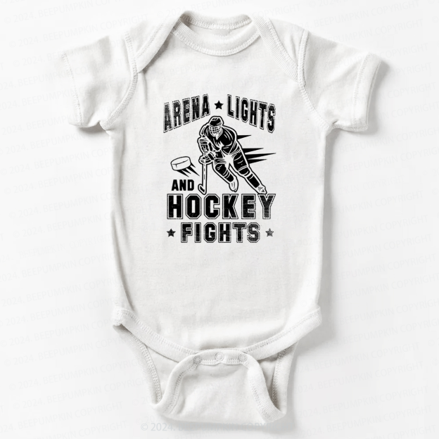 Arena Lights And Hockey Fights Bodysuit For Baby 