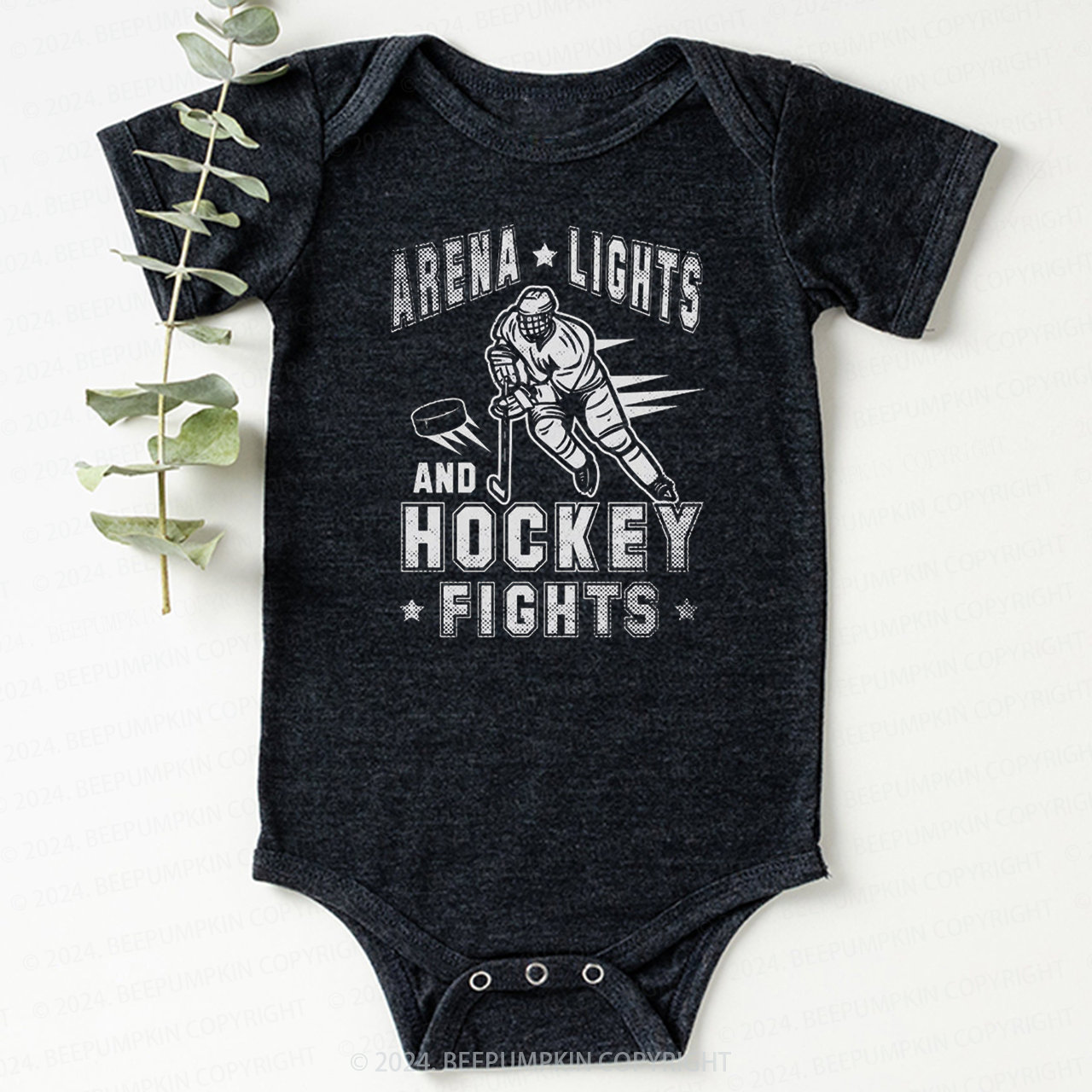 Arena Lights And Hockey Fights Bodysuit For Baby 