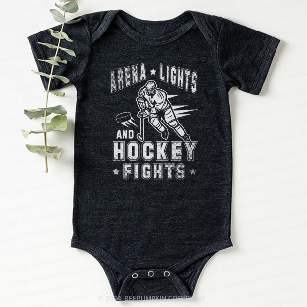 Arena Lights And Hockey Fights Bodysuit For Baby 