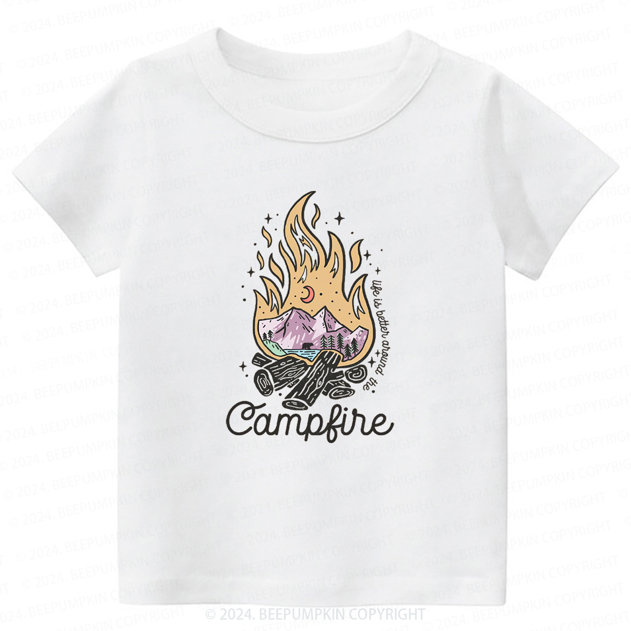  Retro Camping Toddler&Kids Tees 