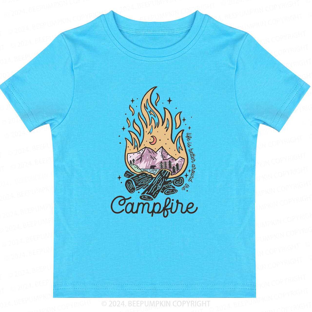  Retro Camping Toddler&Kids Tees 