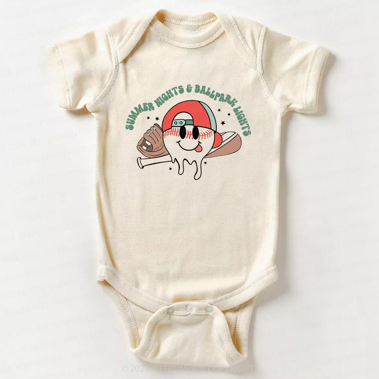 Summer Nights And Ball Park Lights Bodysuit For Baby 