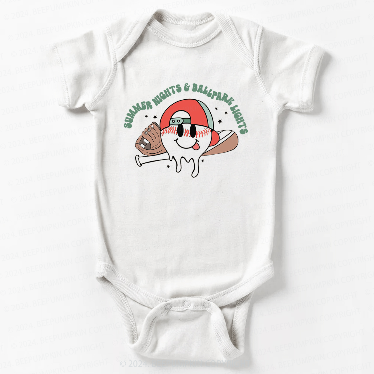 Summer Nights And Ball Park Lights Bodysuit For Baby 