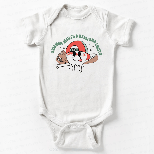 Summer Nights And Ball Park Lights Bodysuit For Baby 