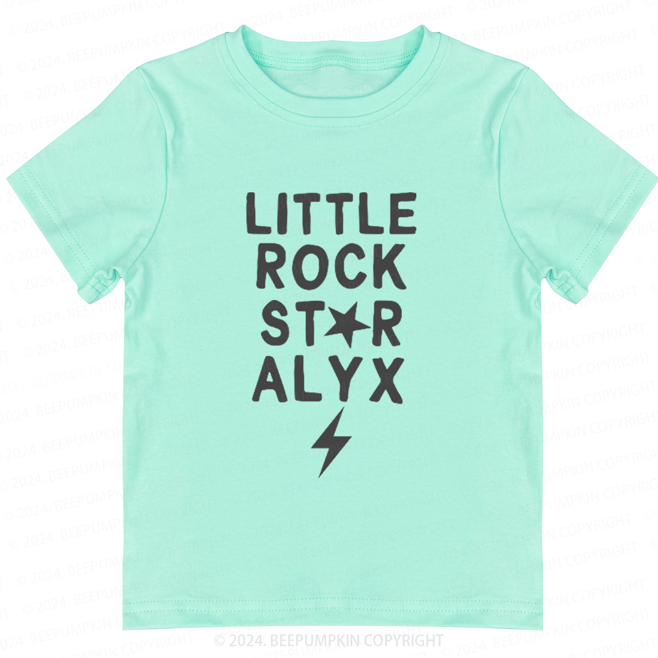 Personalized Little Rock Star Toddler&Kids Tees 8