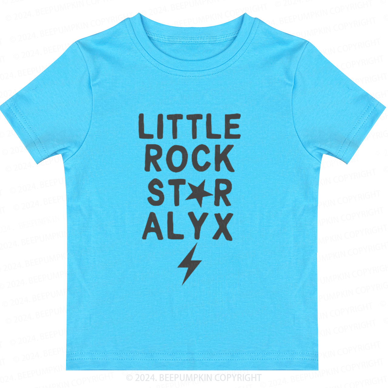 Personalized Little Rock Star Toddler&Kids Tees 8