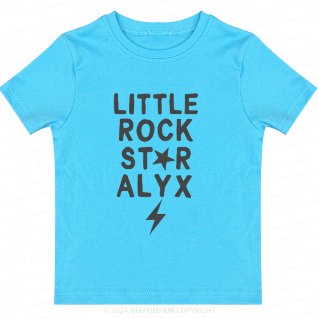 Personalized Little Rock Star Toddler&Kids Tees 8