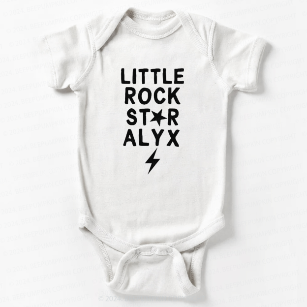 Personalized Little Rock Star Bodysuit For Baby 8