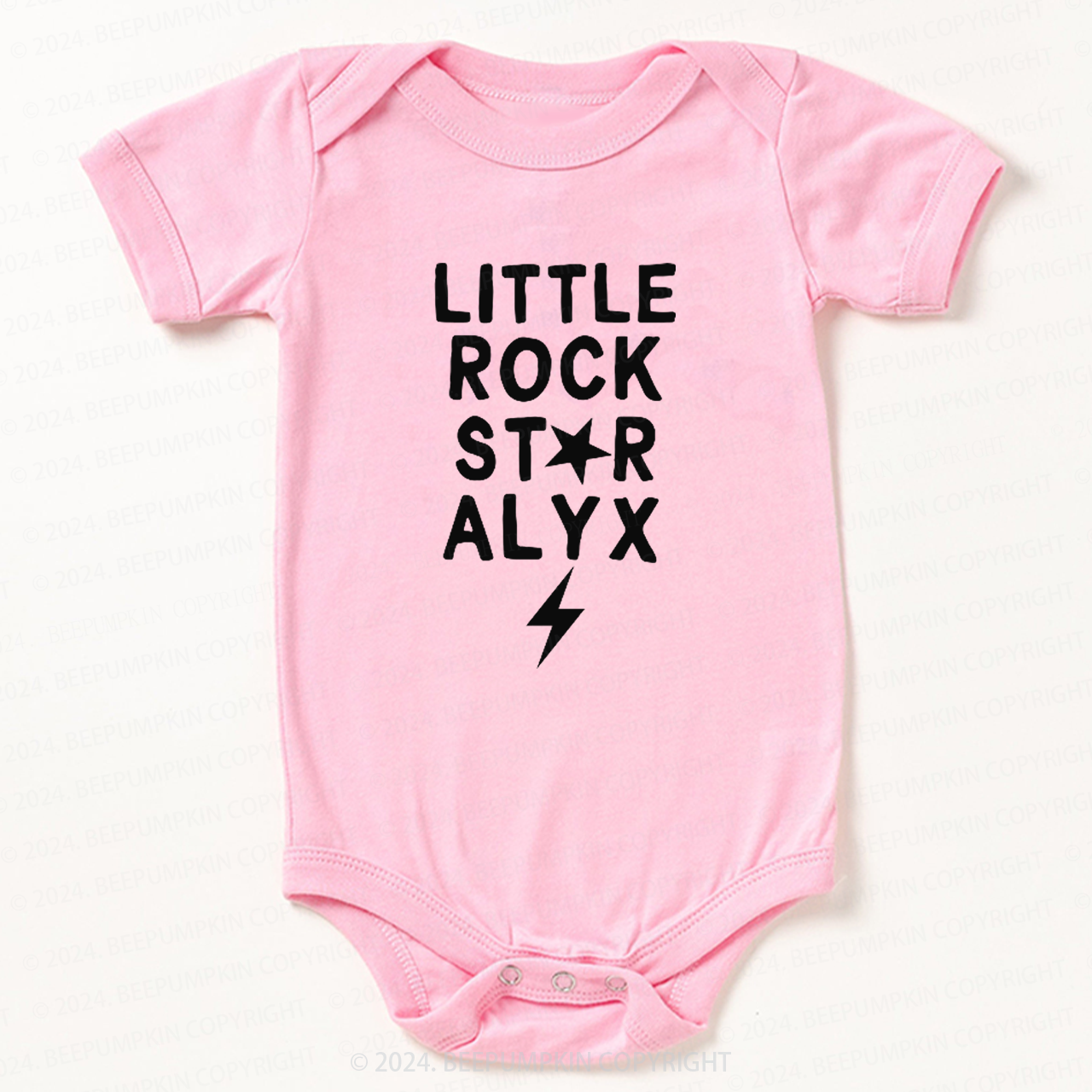 Personalized Little Rock Star Bodysuit For Baby 8