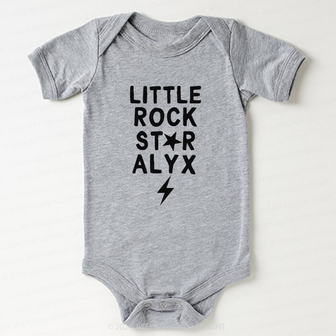 Personalized Little Rock Star Bodysuit For Baby 8