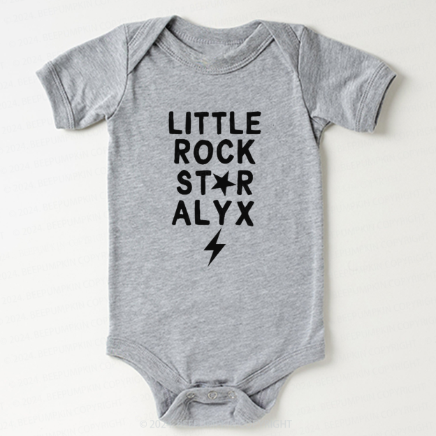 Personalized Little Rock Star Bodysuit For Baby 8