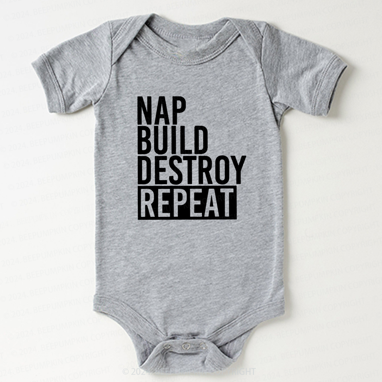 Nap Build Destroy Repeat Bodysuit For Baby 7