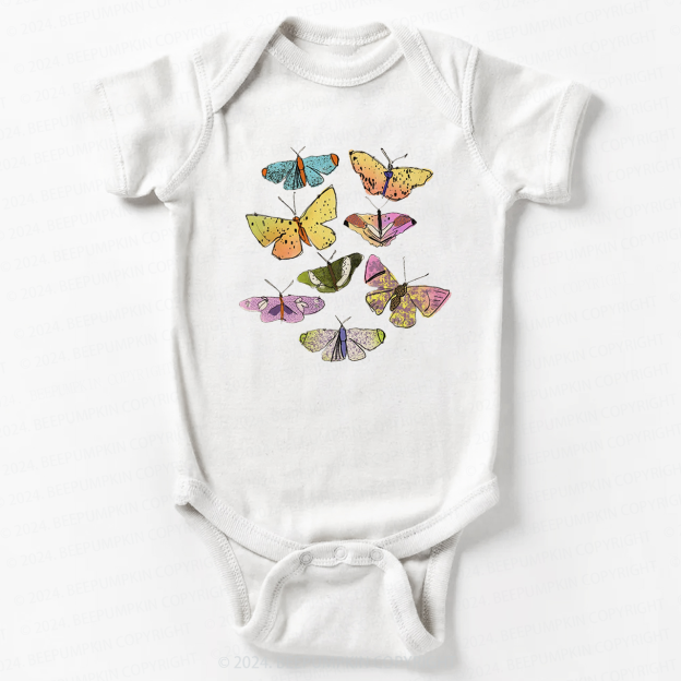 Colorful Butterflies Bodysuit For Baby 