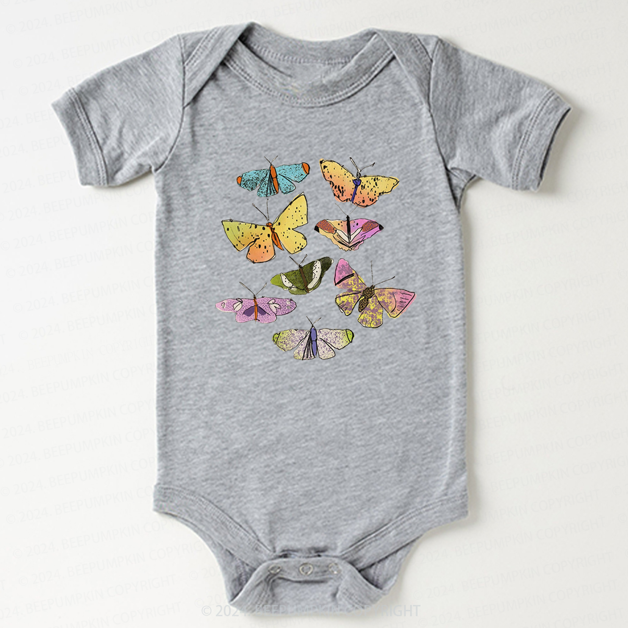 Colorful Butterflies Bodysuit For Baby 