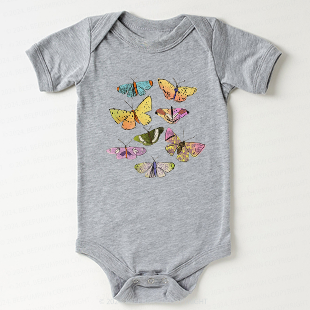 Colorful Butterflies Bodysuit For Baby 
