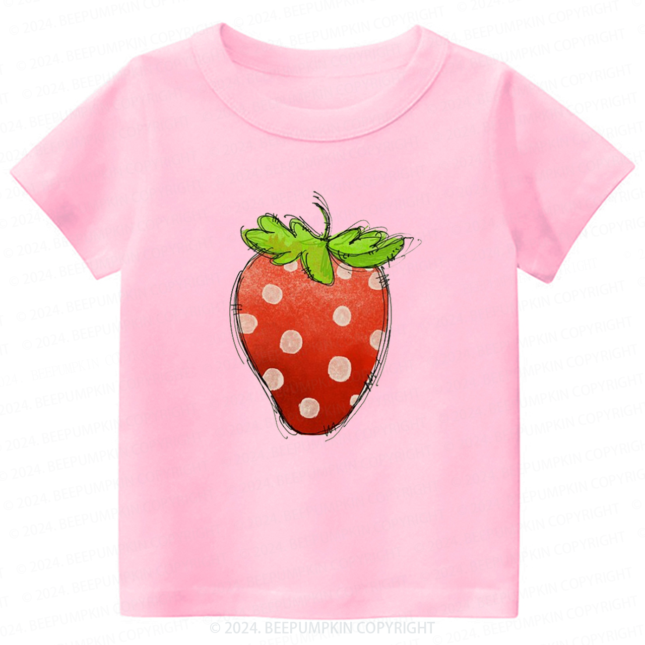 Giant Strawberry Toddler&Kids Tees 
