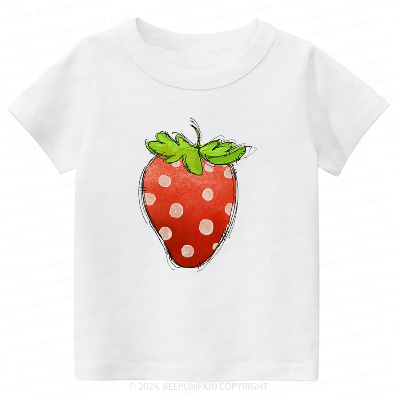 Giant Strawberry Toddler&Kids Tees 