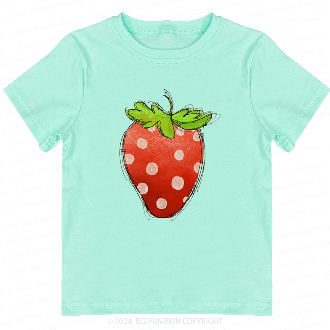 Giant Strawberry Toddler&Kids Tees 