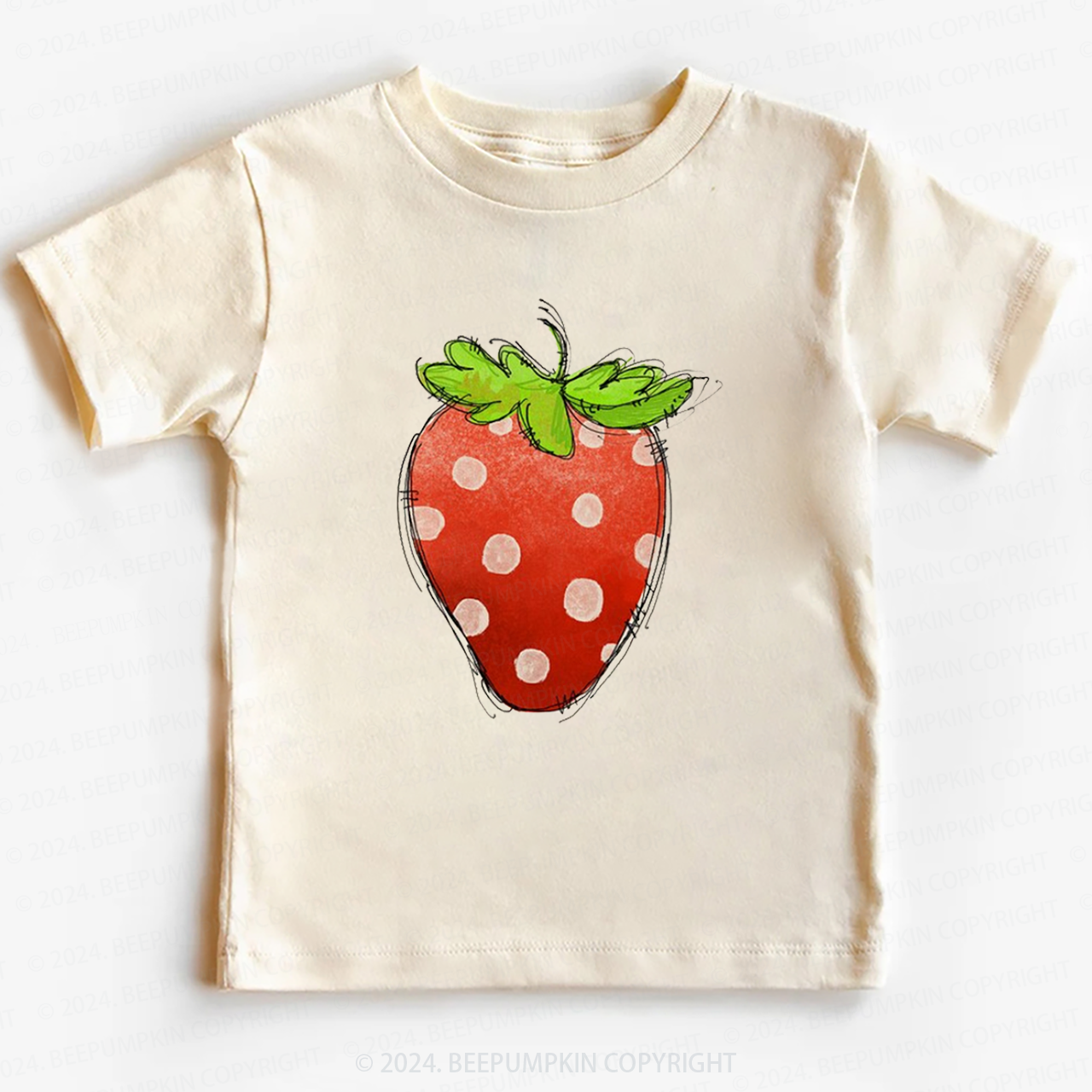 Giant Strawberry Toddler&Kids Tees 