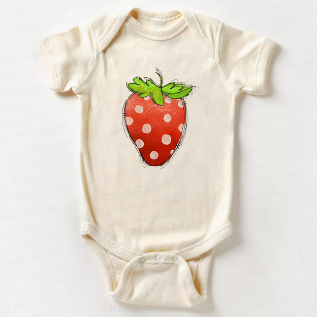 Giant Strawberry Bodysuit For Baby 