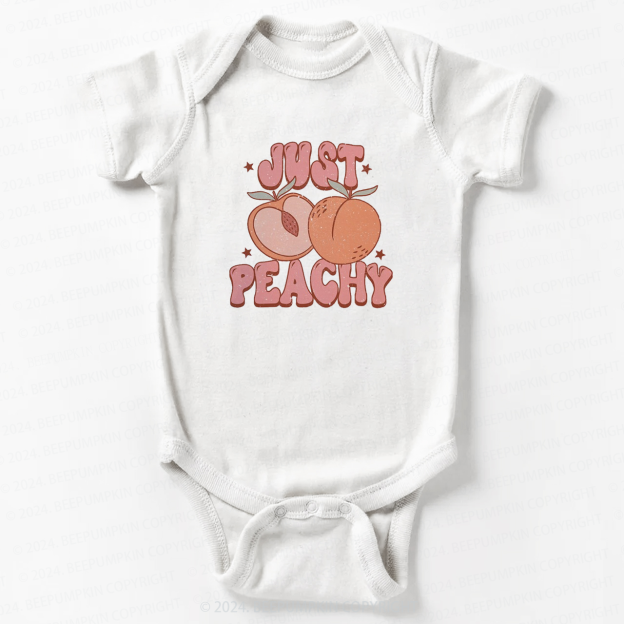 Just Peachy Summer Retro Bodysuit For Baby 