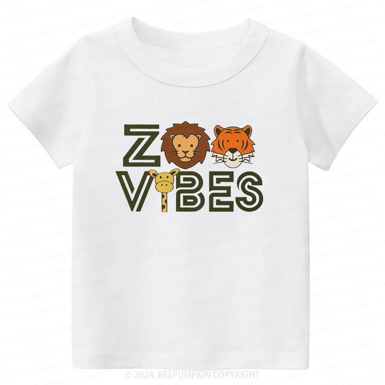  Zookeeper Wild Animals Toddler&Kids Tees 
