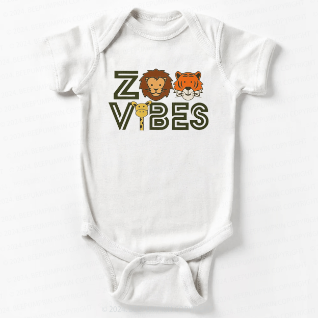  Zookeeper Wild Animals Bodysuit For Baby 