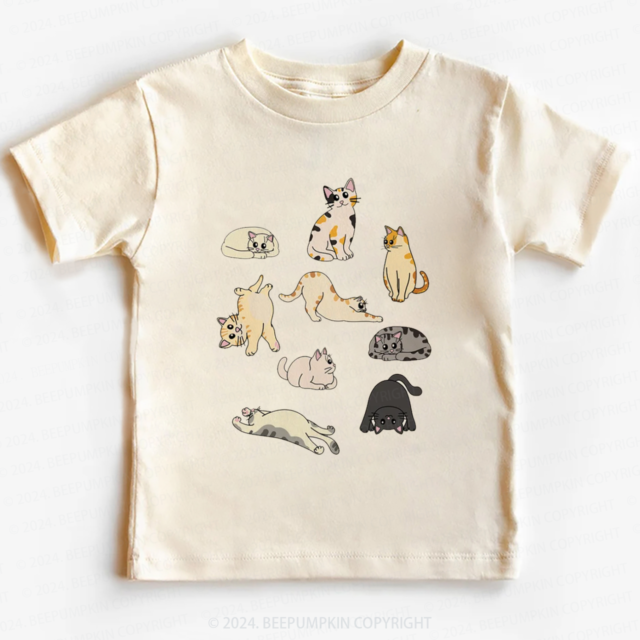 Cute Afternoon Cats Toddler&Kids Tees 