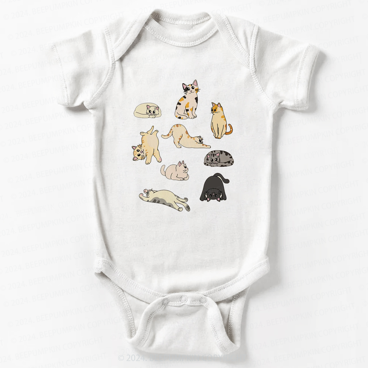 Cute Afternoon Cats Bodysuit For Baby 