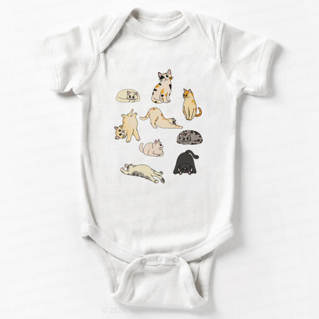 Cute Afternoon Cats Bodysuit For Baby 