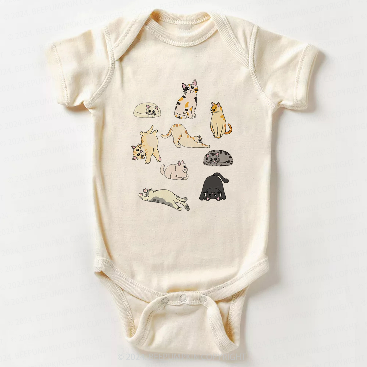 Cute Afternoon Cats Bodysuit For Baby 