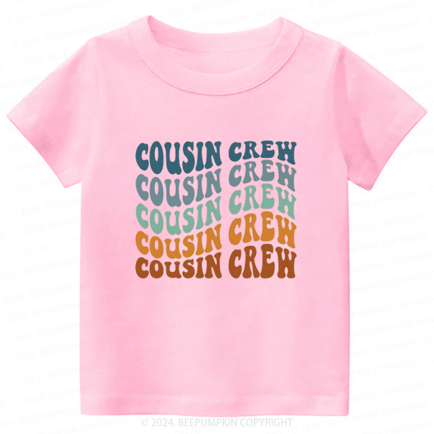 Boho Retro Cousin Crew Toddler&Kids Tees 