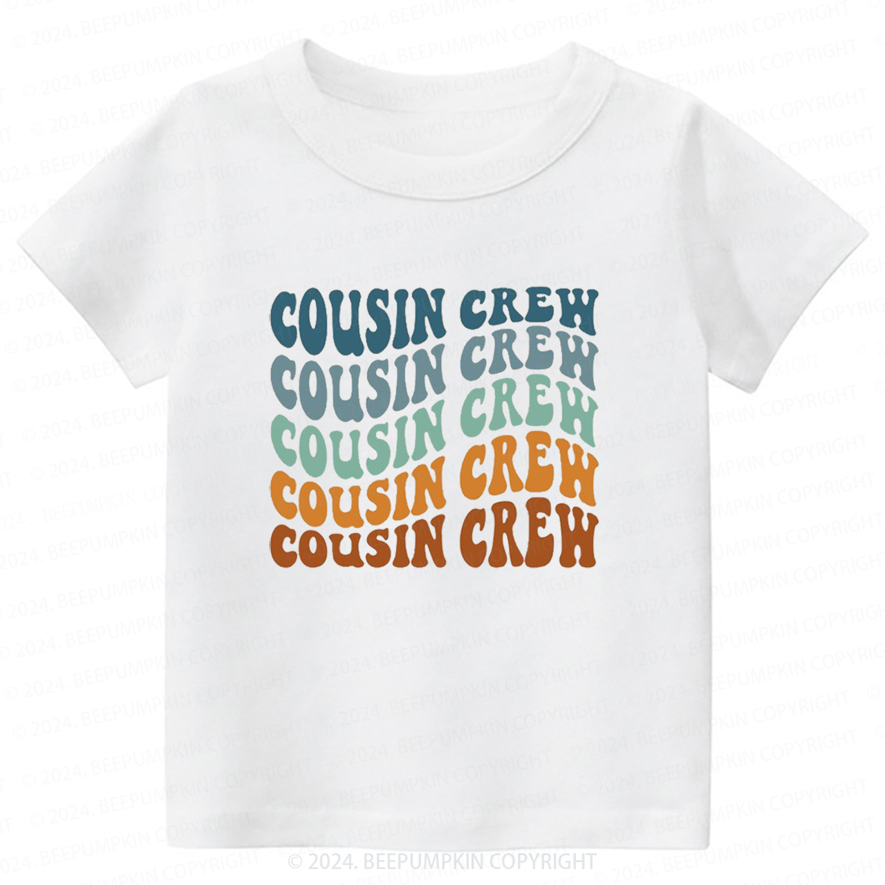 Boho Retro Cousin Crew Toddler&Kids Tees 