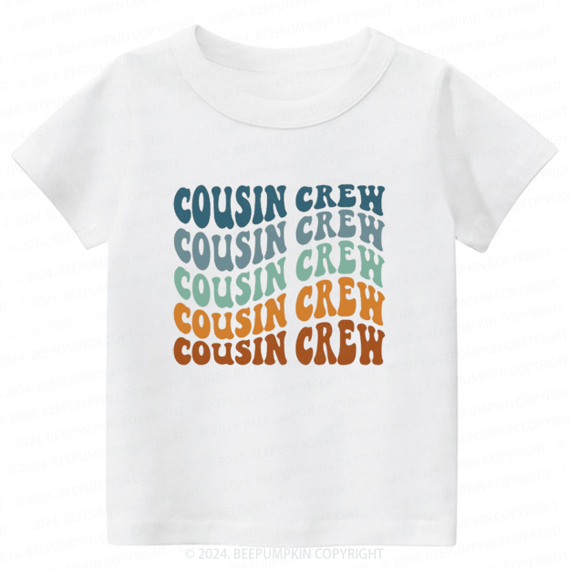 Boho Retro Cousin Crew Toddler&Kids Tees 