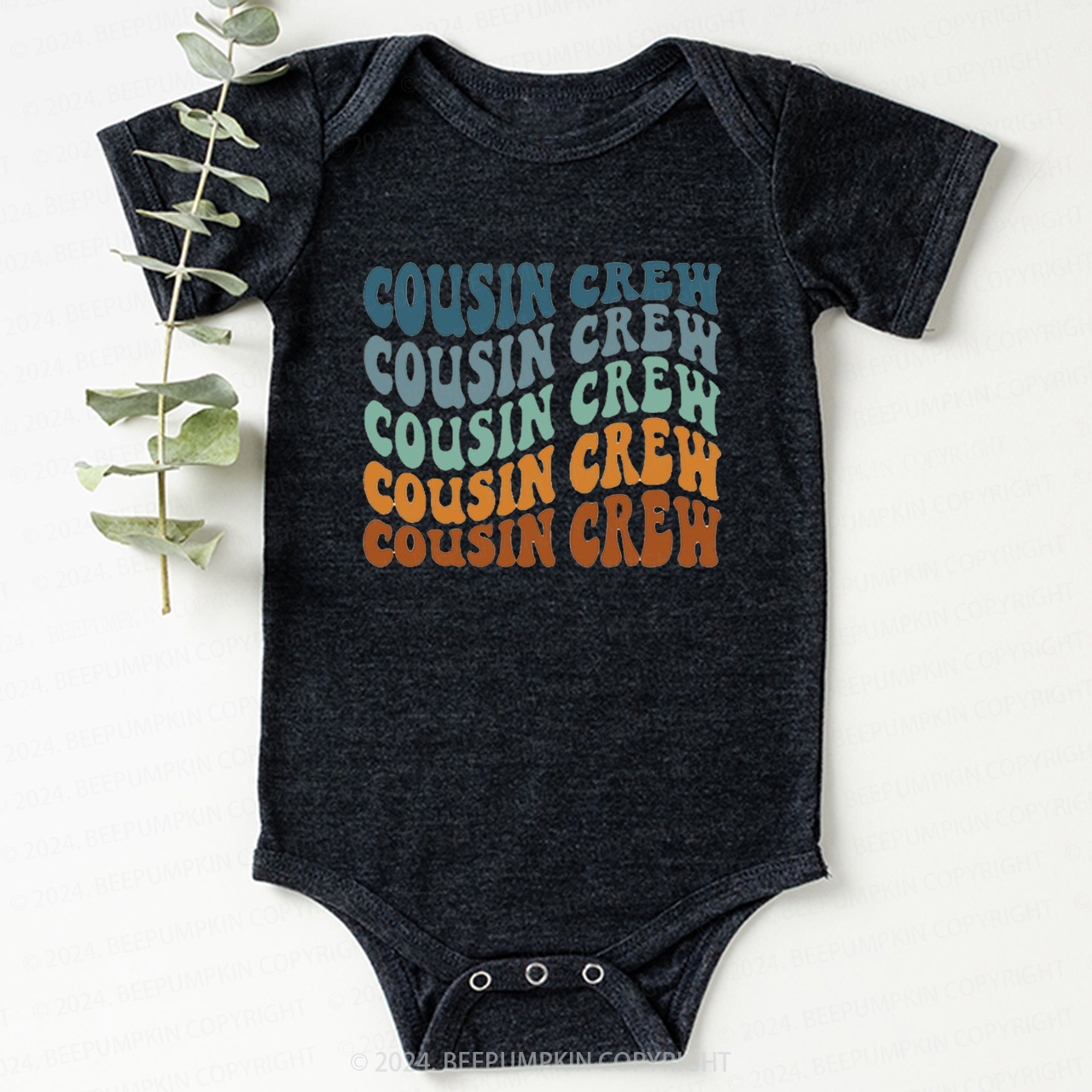 Boho Retro Cousin Crew Bodysuit For Baby 