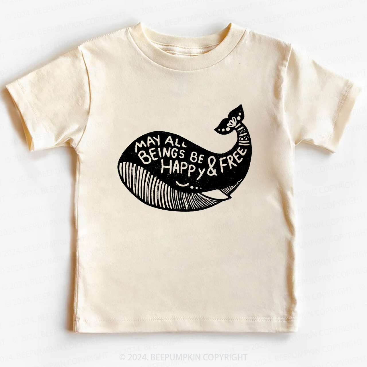 Whale Hippie Toddler&Kids Tees 