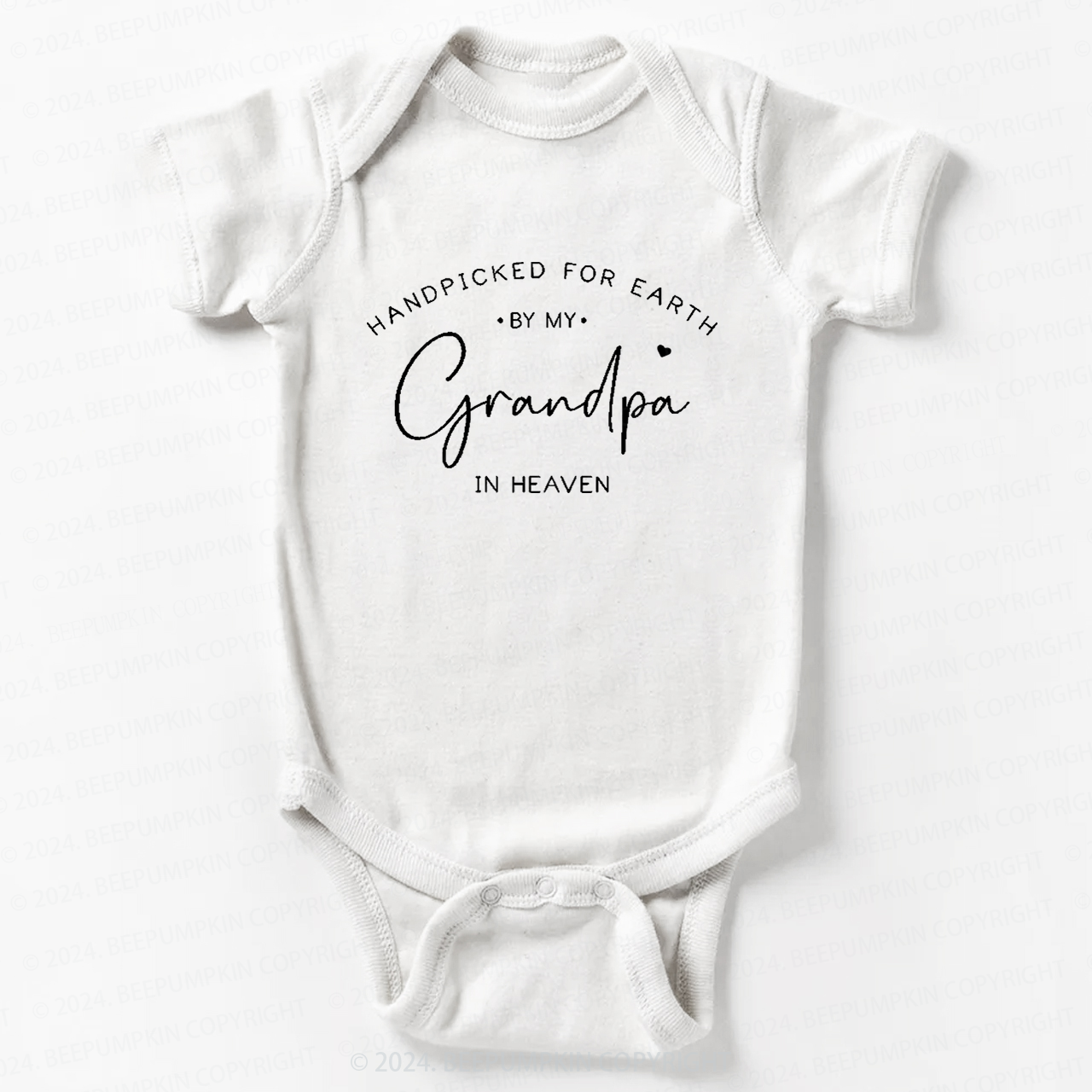 Handpicked For Earth By My Grandpa In Heaven Bodysuit For Baby 