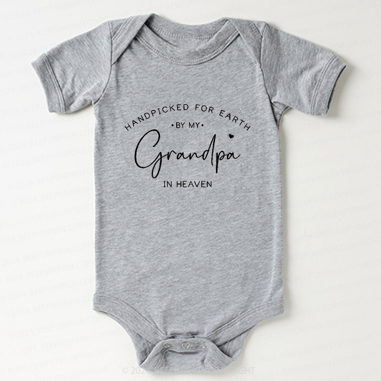 Handpicked For Earth By My Grandpa In Heaven Bodysuit For Baby 