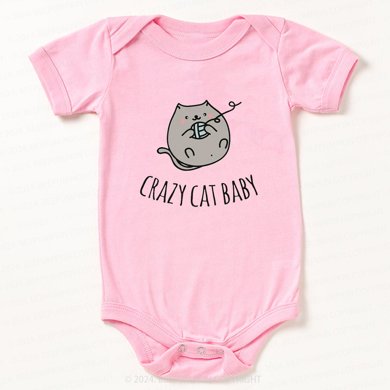 Crazy Cat Bodysuit For Baby 