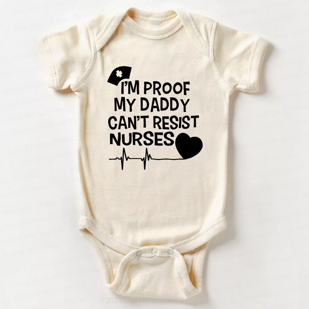 Daddy Can't Resist  Nurses Bodysuit For Baby