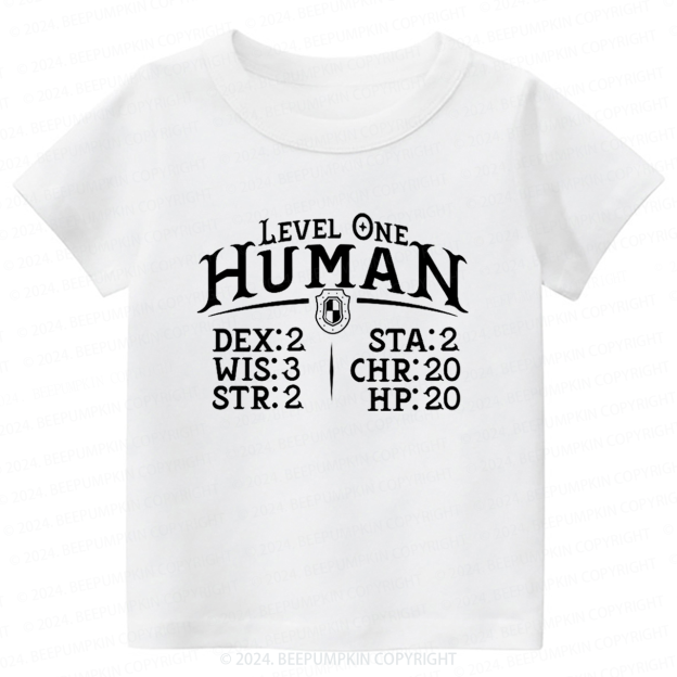 Level One Human Toddler&Kids Tees 7