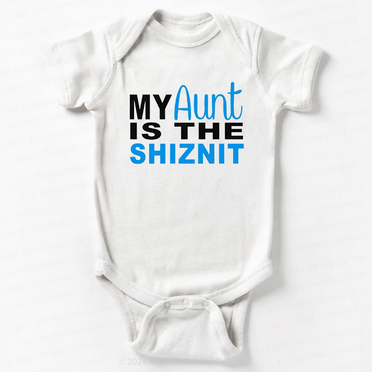 Personalized My Aunt Is The Bodysuit For Baby 