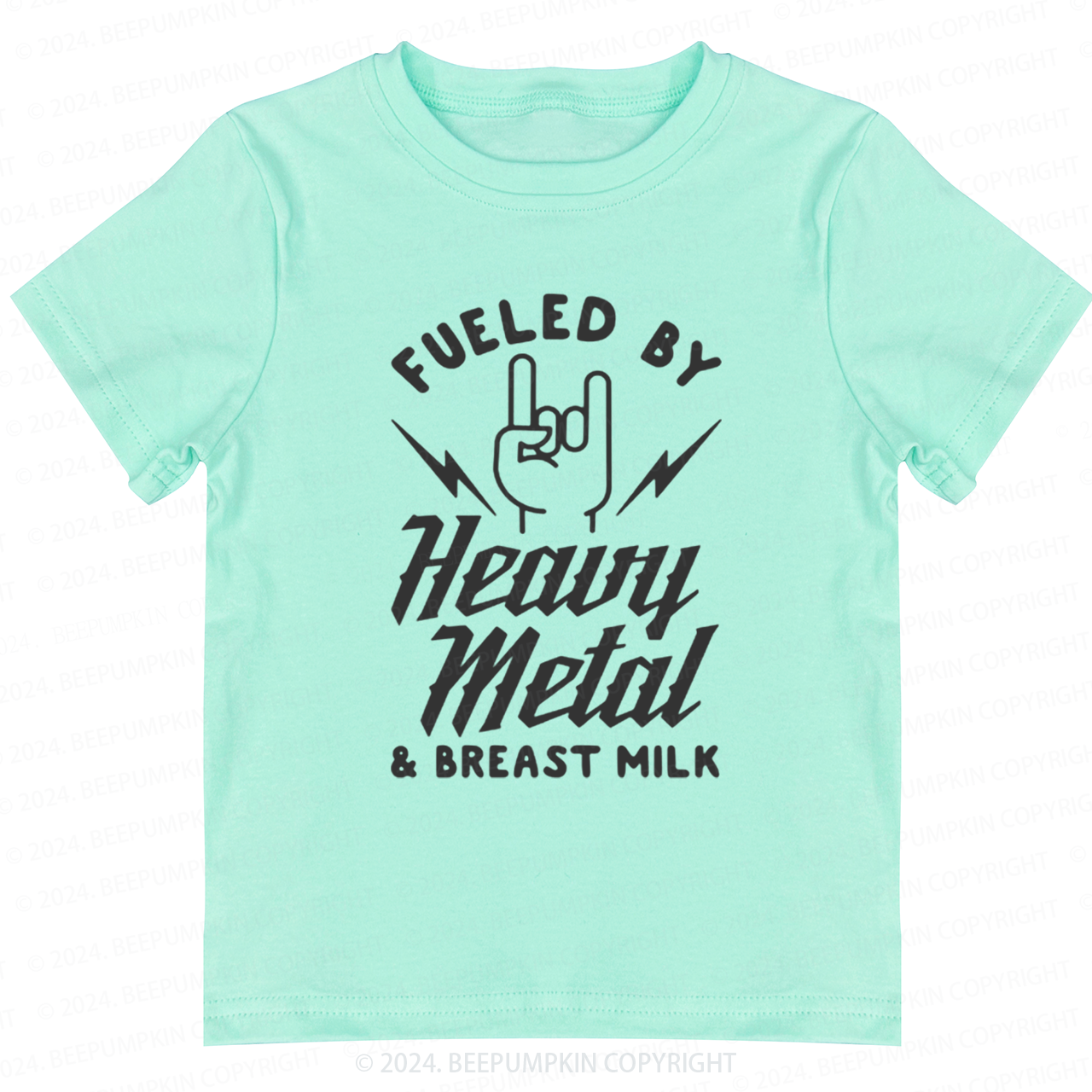 Fueled By Heavy Metal & Breast Milk Toddler&Kids Tees 8